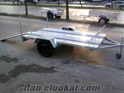 motor taşımak için römork imalattan satılık sıfır.Motorsiklet Römorku