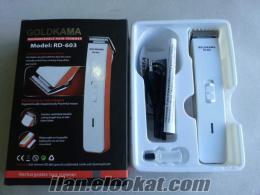GOLD KAMA SARZLI + PİLLİ SAÇ VE TRAŞ MAKİNASI TOPTAN RD-603