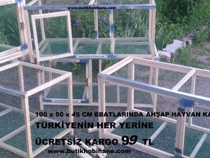 katlanabilir ahşap hayvan kafesi - ÜCRETSIZ KARGO