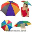 TOPTAN Şapka Şemsiye, Kafaya Takılan Güneşlik Şemsiye