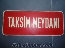 Taksim meydani eski emaye sokak tabelasi!