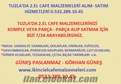 Sahibinden Tuzla'da 2. el Cafe Malzemeleri