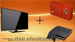 Metal Kabinli Sistem ( Timer Devresi ) + TV + Playstation 3