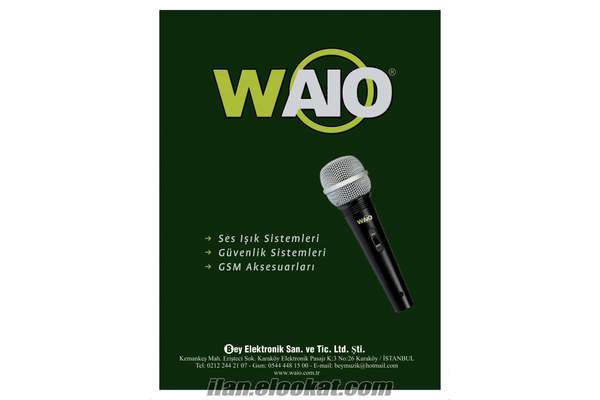 waio kablolu mikrofon anahtarlı-wc 606