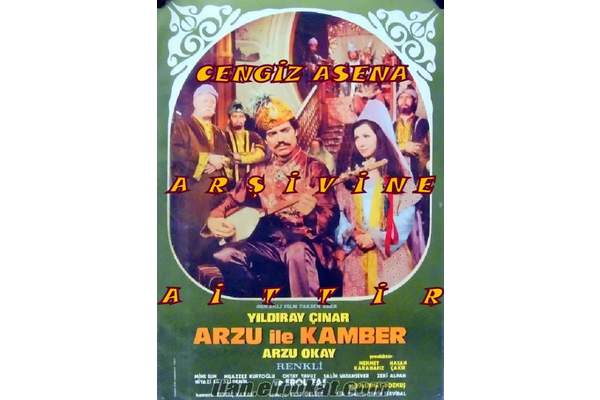 ARZU İLE KAMBER YEŞİLÇAM SİNEMA LOBİ KARTI 25X34.5