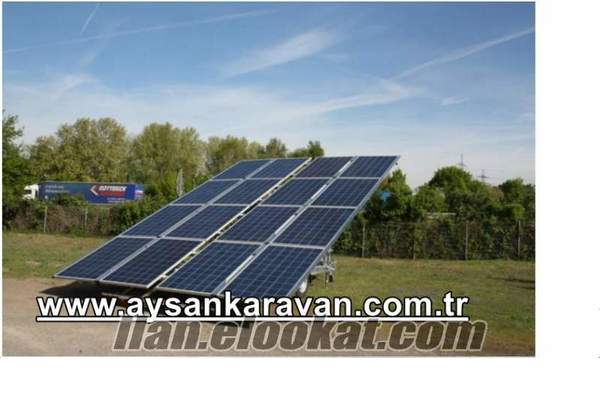 GÜNEŞ ENERJİSİ RÖMORKU MOBİL SOLAR ENERJİ GÜNEŞ PANELİ RÖMORKU SATILIK