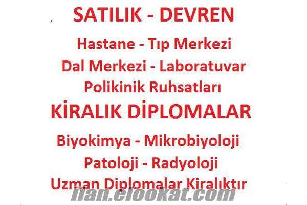 istanbulda - izmir'de güzellik polikinik ruhsatı ve polikinik ruhsatları satılı