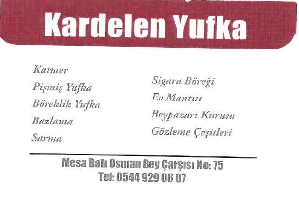 kardelen yufkaya eleman aranıyor