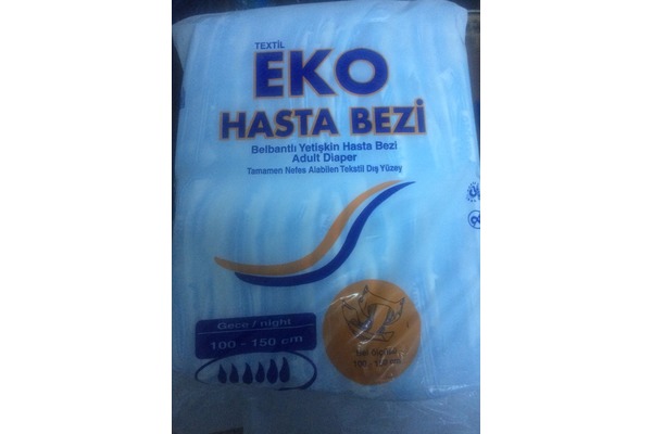 Eko Paket Textil Gece Büyük Boy 25'li Belbantı Hasta Bezi