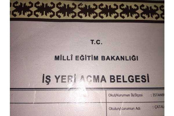 YİYECEK VE İÇECEK HİZMETLERİ (USTALIK ) İŞ YERİ AÇMA BELGESİ