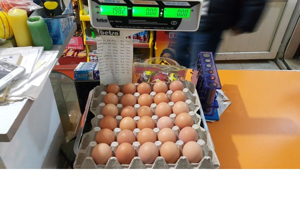 Satılık gezen tavuk yumurtası
