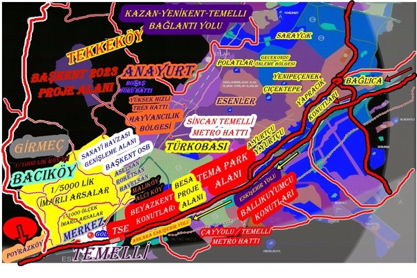 Sincan Hisseli tapu arsalar