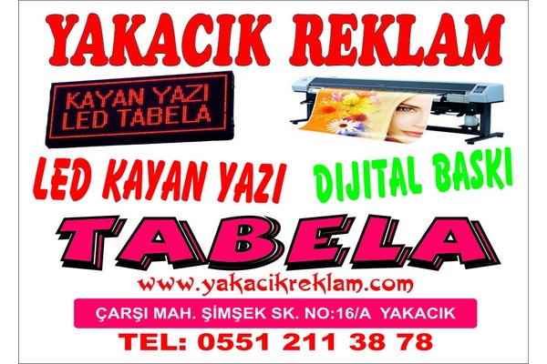 yakacık reklam tabela & dijital baski hizmetleri