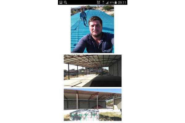 denizli çivril çelik çatı ve malzeme