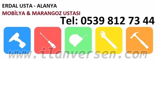 alanya mobilya ustası, mobilya beyaz eşya montaj tamir bakım ustası, alanya erdal usta