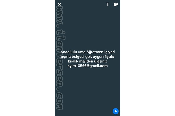 Anaokulu belgesi kiralama