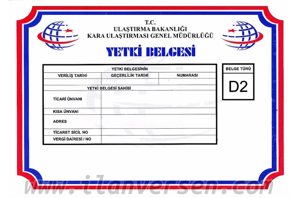 d2 belgesi temin edilir