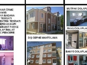 istanbul kaba daire ev, işyeri, daire, villa tadilat işleri tek elden aracısız anahtar teslim tadilat dekorasyon