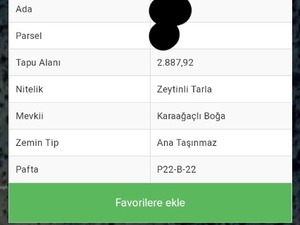 Kaş arsa 2890 m²