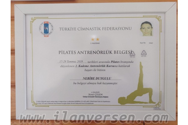 vizeli̇ tcf 2.kademe eği̇tmenli̇k belgem ki̇raliktir.